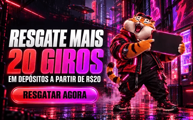 Resgate mais 20 giros em depósitos a partir de R$ 20